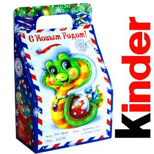 Детский подарок на Новый Год в жестяной упаковке весом 335 грамм по цене 1312 руб в Волгограде
