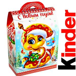 Детский подарок на Новый Год в жестяной упаковке весом 430 грамм по цене 1657 руб в Волгограде