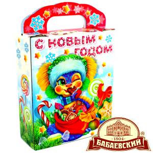 Детский подарок на Новый Год в мешочке весом 800 грамм по цене 1261 руб в Волгограде