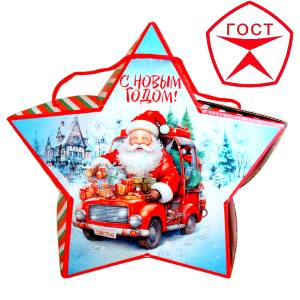 Детский подарок на Новый Год в жестяной упаковке весом 950 грамм по цене 1182 руб в Волгограде